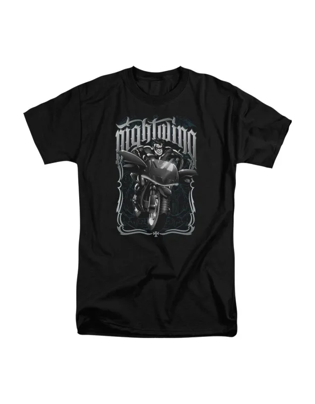 _batman Nightwing Biker Short Sleeve Tall Tee / T-shirt - 100% Cotton, Officially Licensed_