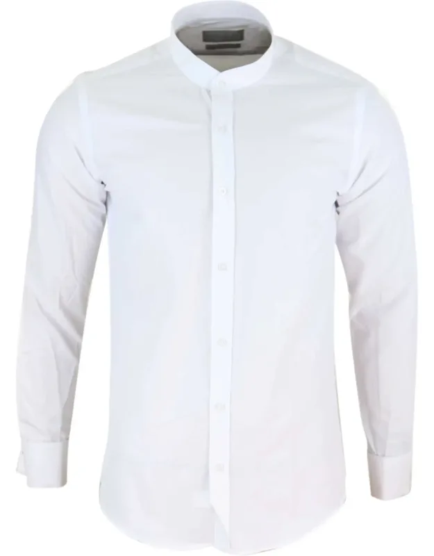 Classic Nehru Collar Button Shirt