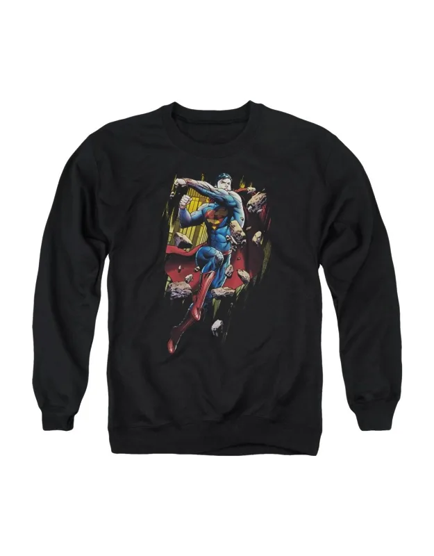 Superman Flying Determination Crewneck Sweatshirt