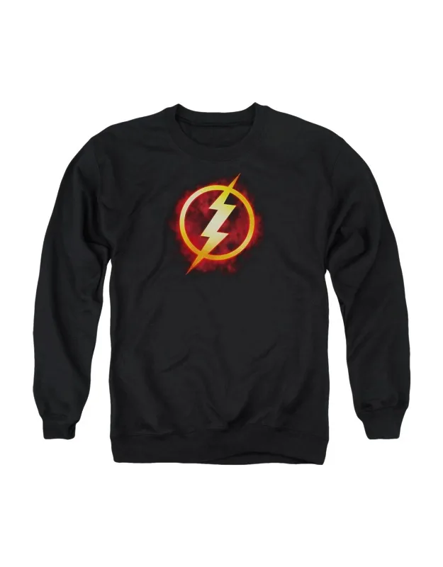 Justice League Of America Flash Title Crewneck Sweatshirt