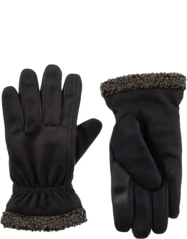 Recycled Microsuede And Berber Gloves