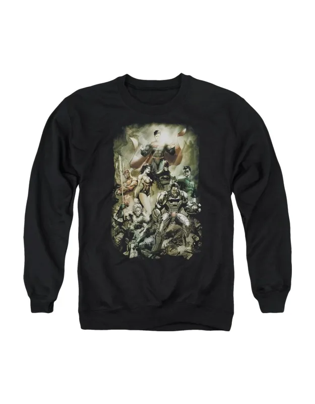 Justice League Of America Aftermath Crewneck Sweatshirt