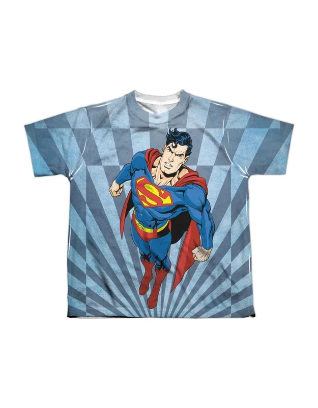 Superman Super Climb Short Sleeve Poly Crew Tee / T-shirt