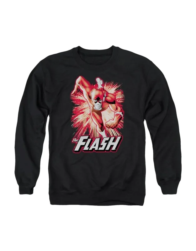 Justice League Of America Flash Sweatshirt - 50% Cotton, 50% Polyester