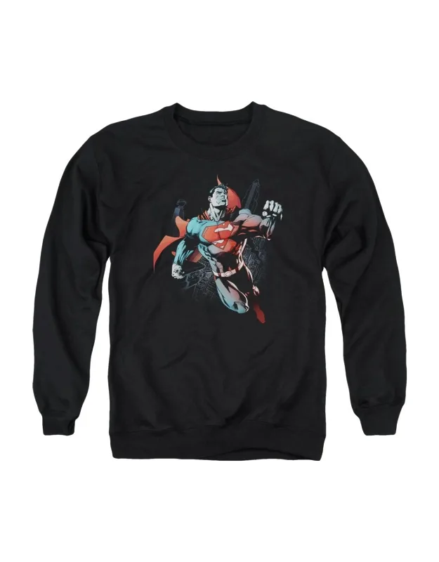 Superman Up In The Sky Crewneck Sweatshirt