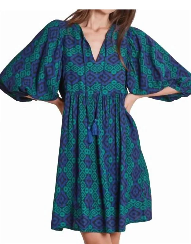Crepe Tapestry Dress