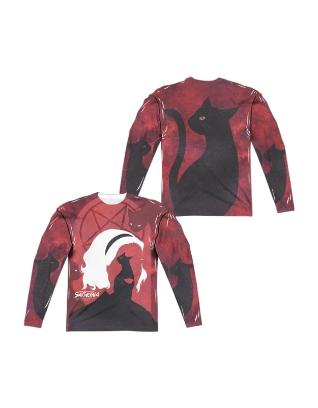 Chilling Adventures Of Sabrina Cat Long Sleeve Crew Tee