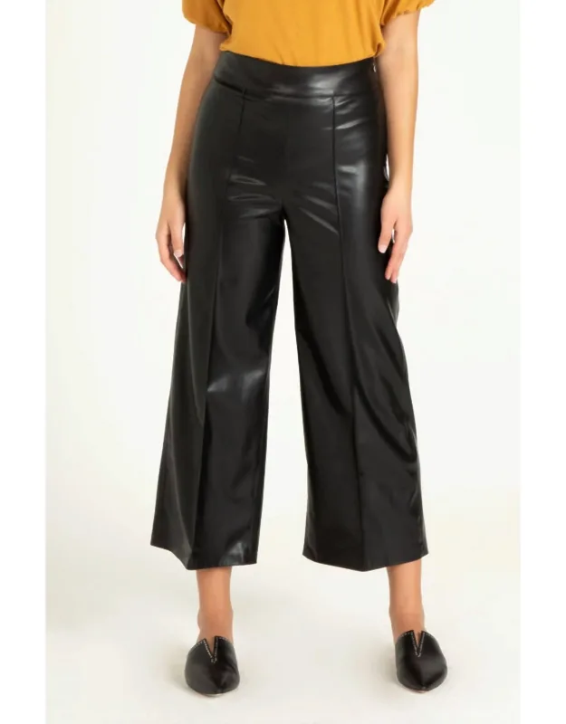 Sparkle Faux Leather Ankle Pants