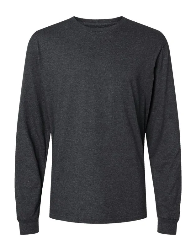Softstyle Cvc Long Sleeve T-shirt With Drapey Hand And Taped Neck