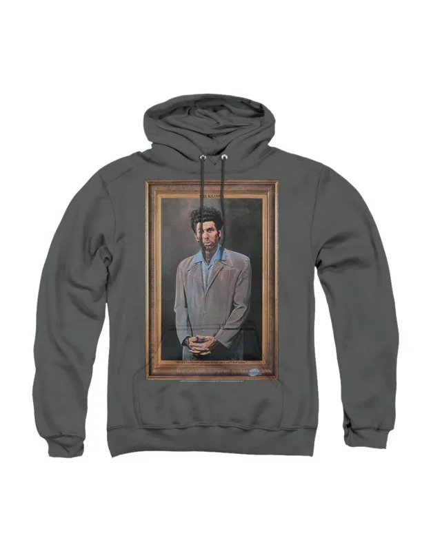 Seinfeld Kramer Portrait Hoodie - Stylish Everyday Wear, 50% Cotton 50% Polyester