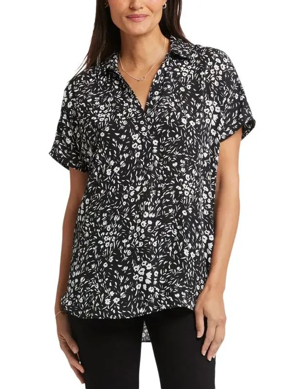 Becky Blouse With Lightweight Georgette And Stylish Daniela Ditsy Print