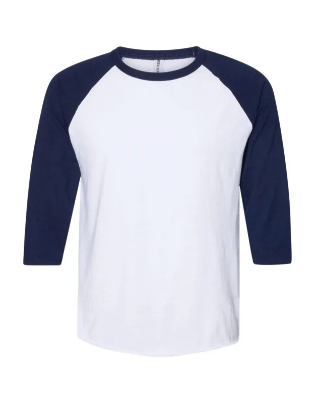 Premium Blend Ringspun Raglan Baseball T-shirt With Moisture Wicking Properties