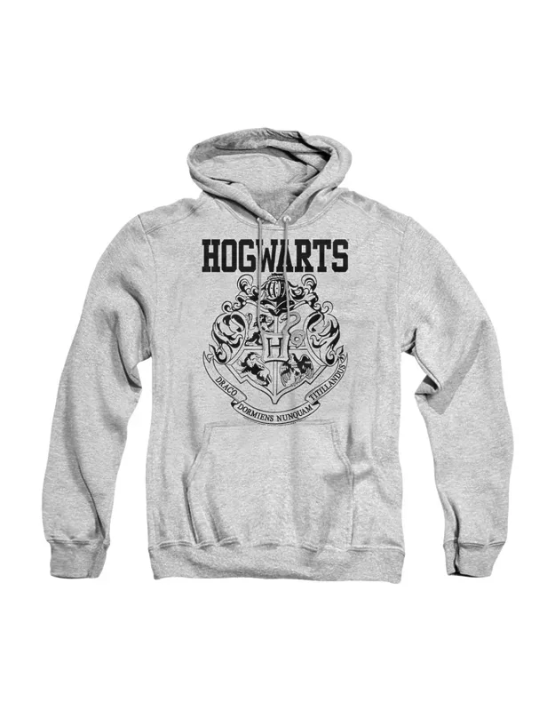 Harry Potter Hogwarts Athletic Adult Pull Over Hoodie - Stylish For Easy, Everyday Wear, 100% Officially Licensed