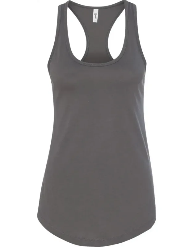 Next Level Ideal Racerback Tank, Fabric Laundered, Curved Hem
