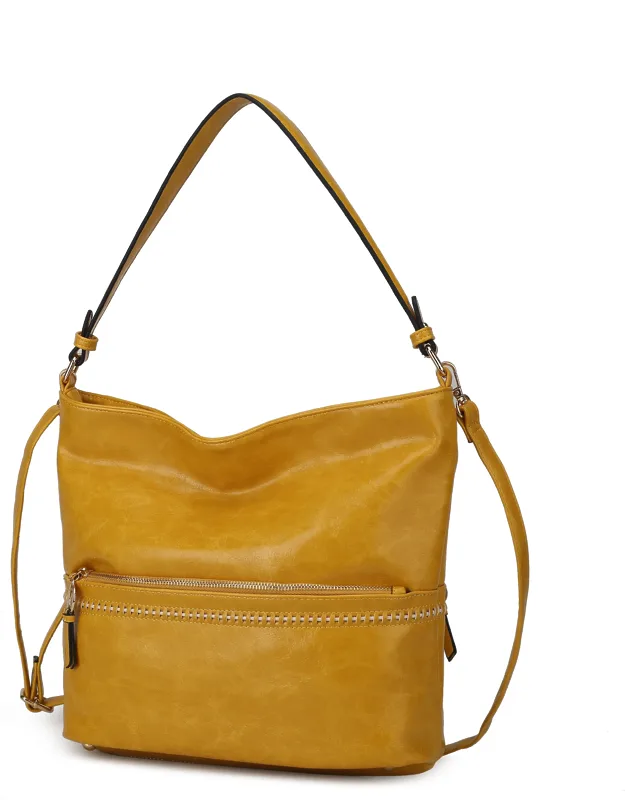 Sierra Vegan Leather Shoulder Bag