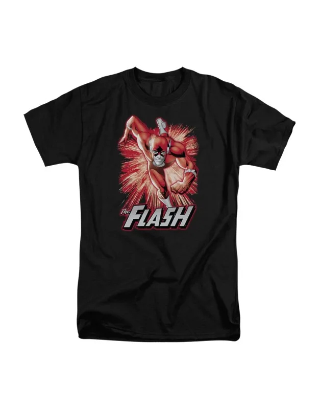 Justice League Of America Flash Short Sleeve Adult Tall Tee / T-shirt