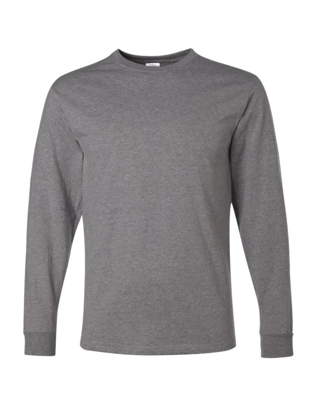 Dri-power Long Sleeve T-shirt With Advanced Moisture-management Performance And Noticeably Softer Hand