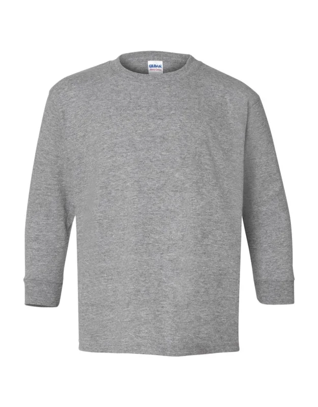 Gildan Heavy Cotton Long Sleeve T-shirt - Midweight Fabric, Classic Fit