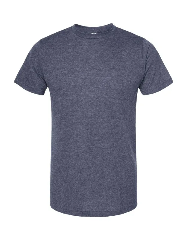 Poly-rich T-shirt With Ribbed Crewneck And Double-needle Stitching