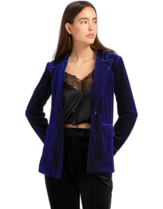 Eternity Blazer With Notch Lapel And Side Pockets