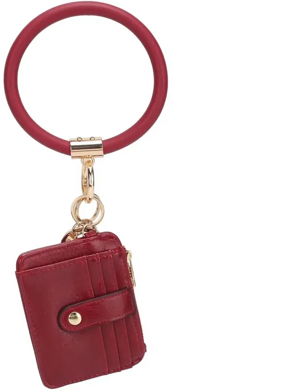 Jordyn Vegan Leather Bracelet Keychain With A Holder - Crafted From High-quality Vegan Leather, Multifunctional Style
