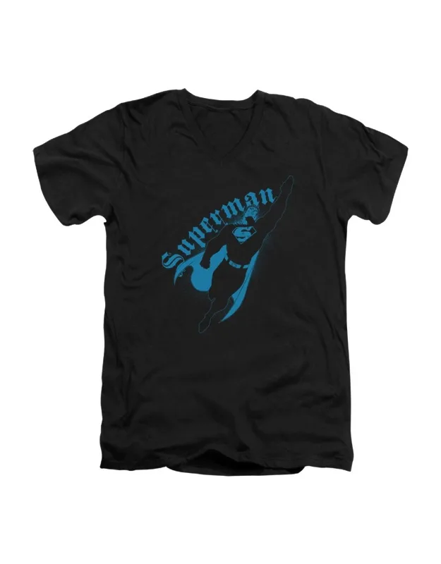 Superman Darkness V Neck T-shirt