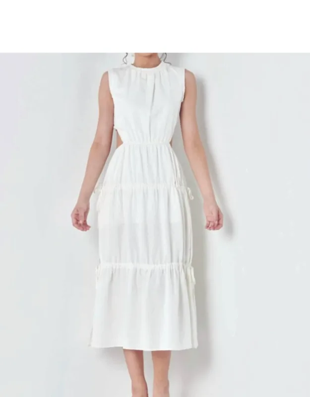 Woven Cutout Dress