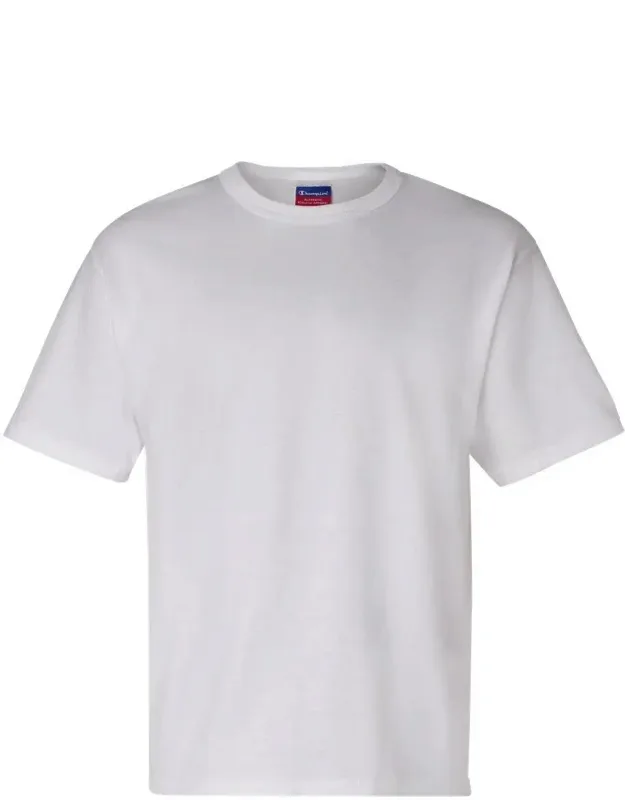 Champion Heritage Jersey T-shirt, 100% Cotton, Double-needle Stitched Sleeves