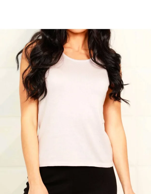 Knit Tank - Scoop Neck, Sleeveless