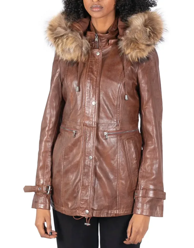 Removable Hooded Parka Coat