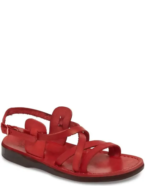 Tzippora Leather Strappy Slingback Sandals