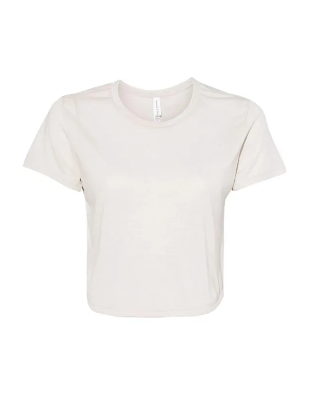 Flowy Crop Tee - Tailored Sleeve, Modest Crop
