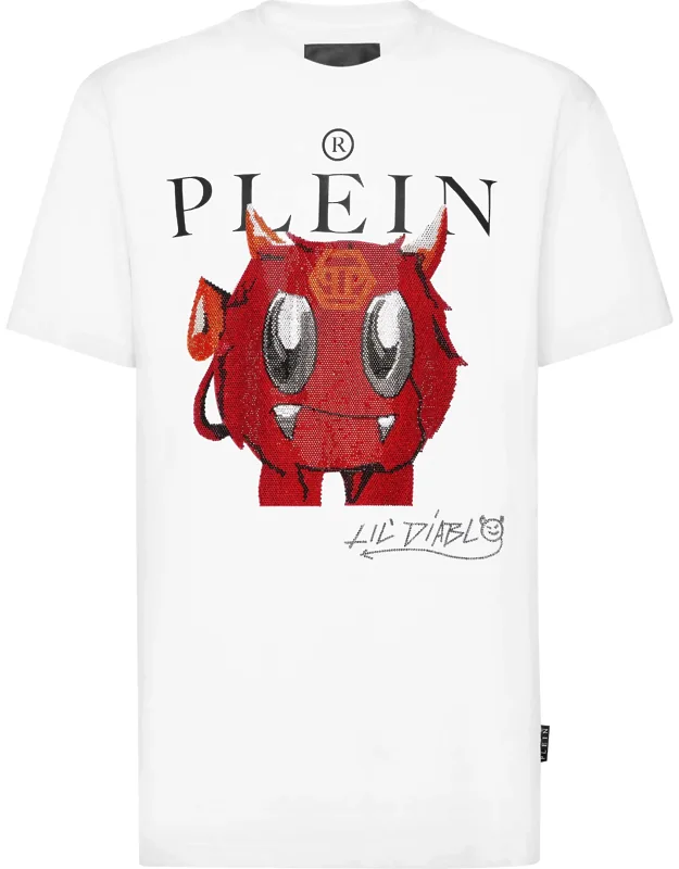 T-shirt Round Neck Ss Crystal Monster