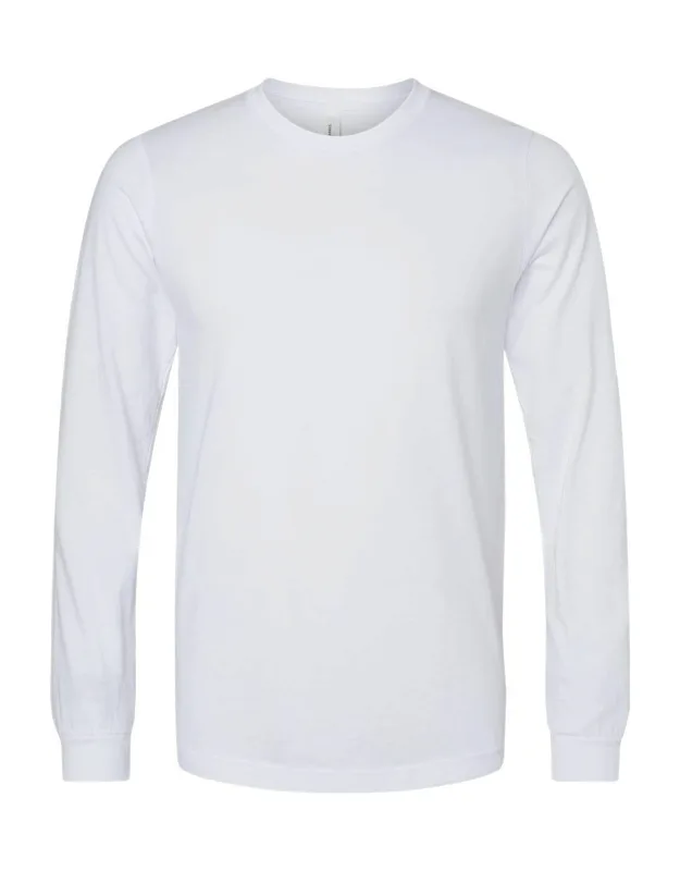 Heather Cvc Long Sleeve Tee, 4.2 Oz., 52/48 Airlume Combed And Ringspun Cotton/polyester
