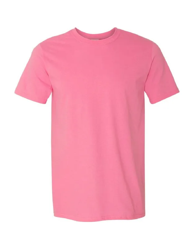 Gildan Short Sleeve Soft-style T-shirt With Preshrunk Jersey Cotton And Slimmer Eurofit