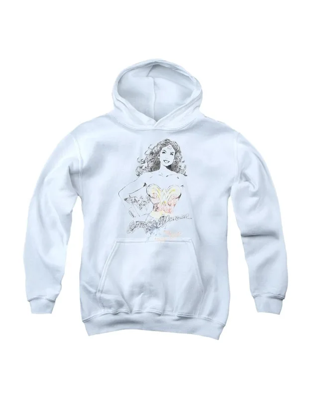 Justice League Of America Wonder Woman Squiggles Pullover Hoodie