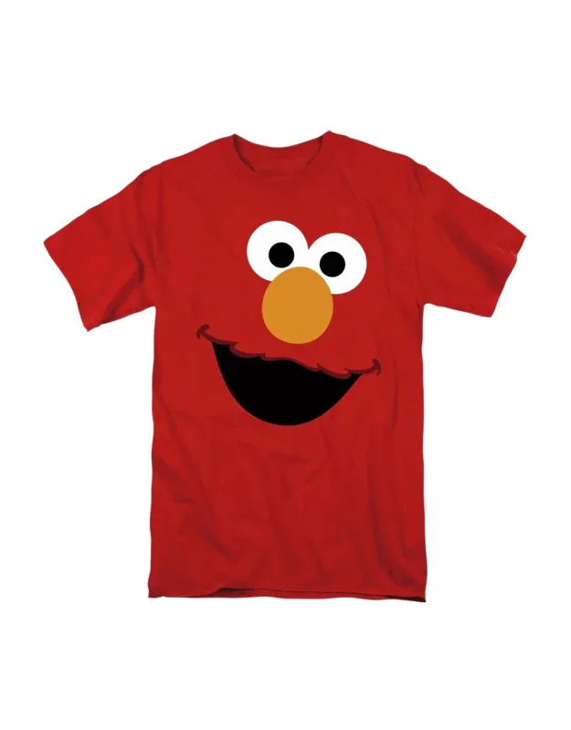 Sesame Street Elmo Face Short Sleeve Tee - Stylish For Everyday Wear