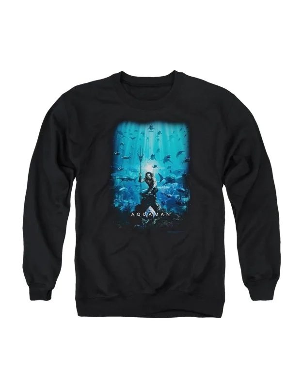 Aquaman Movie Poster Crewneck Sweatshirt