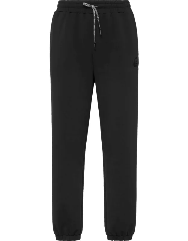 Technical Loose Fit Jogging Pants With Rib-knit Waistband And Elasticated Cuffs