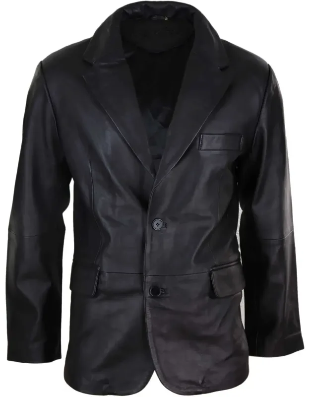 Classic Leather Blazer