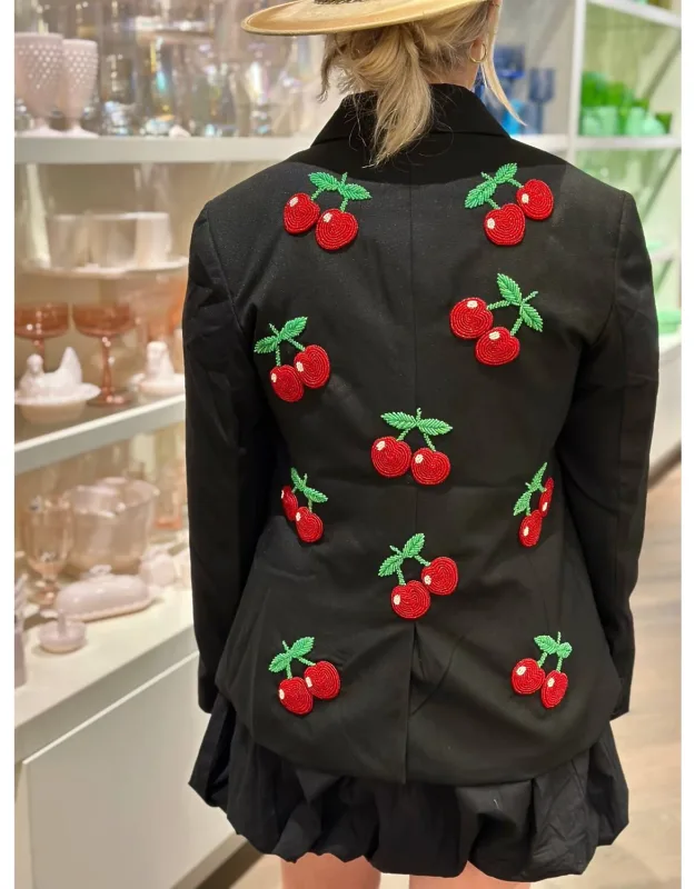 Custom Blazer With Cherries