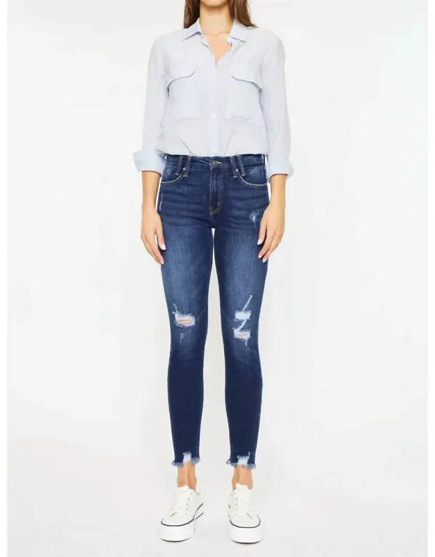 Mid Rise Skinny Ankle Jeans
