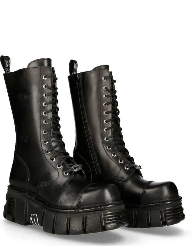 Leather Biker Boots