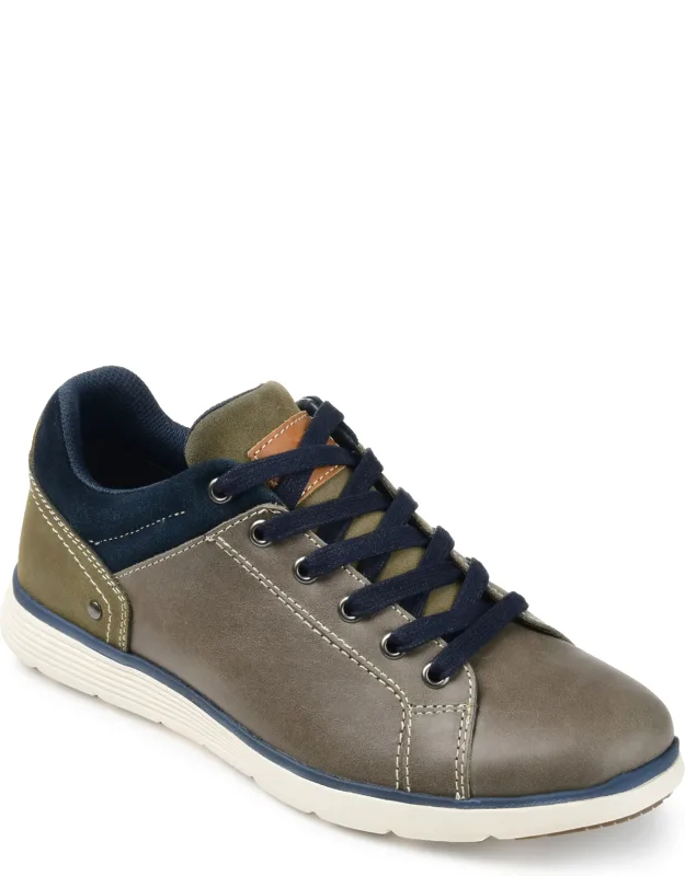 _territory Flint Casual Leather Sneaker With Heel Height And Shoe Width_