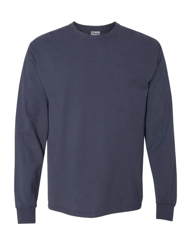 Comfortwash Long Sleeve T-shirt 100% Ringspun Cotton, Double-needle Coverstitched