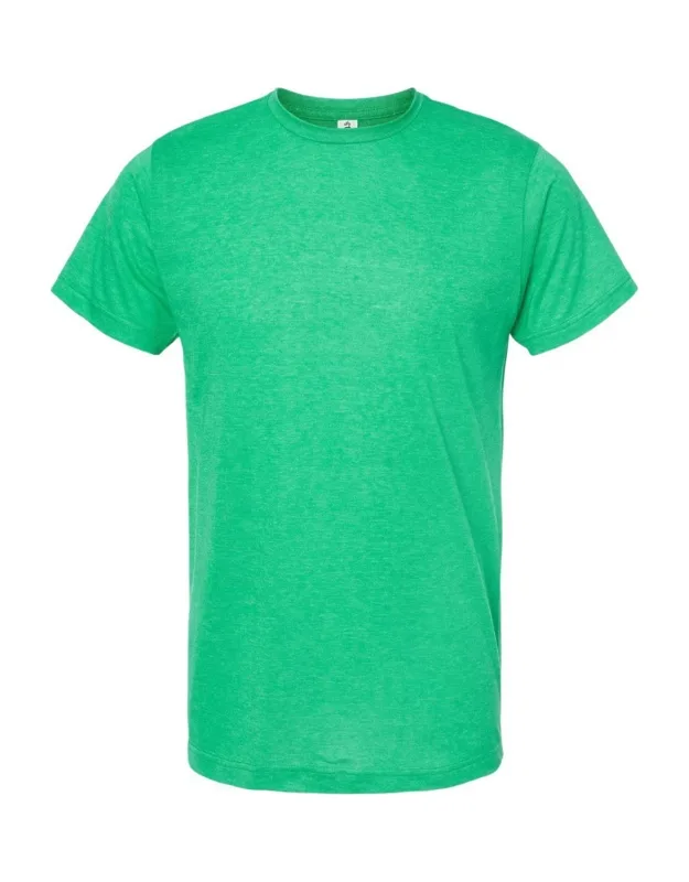 Poly-rich T-shirt With Ribbed Crewneck And Double-needle Stitching