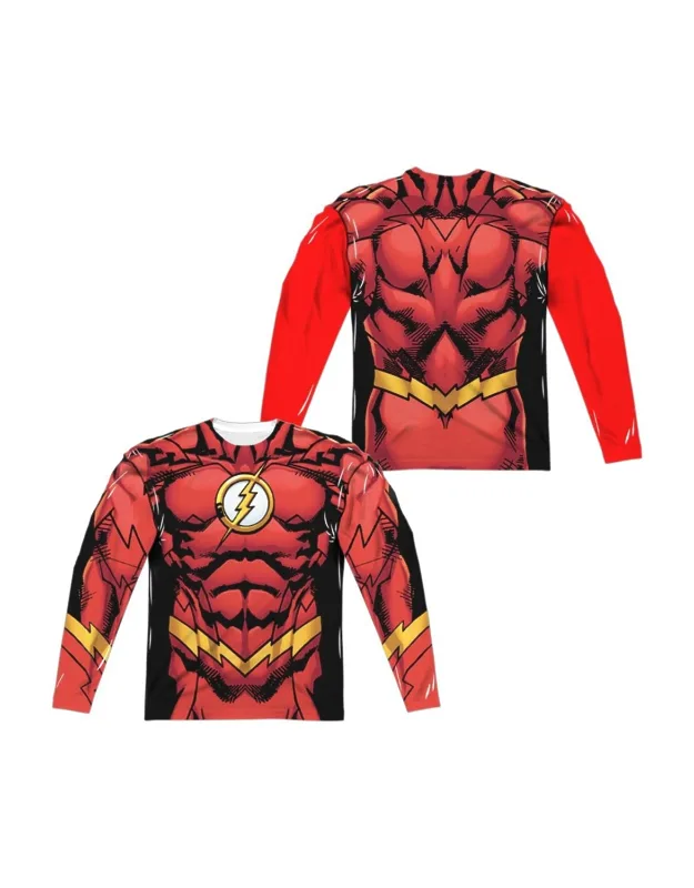Justice League Of America Flash 52 Long Sleeve Crew Tee