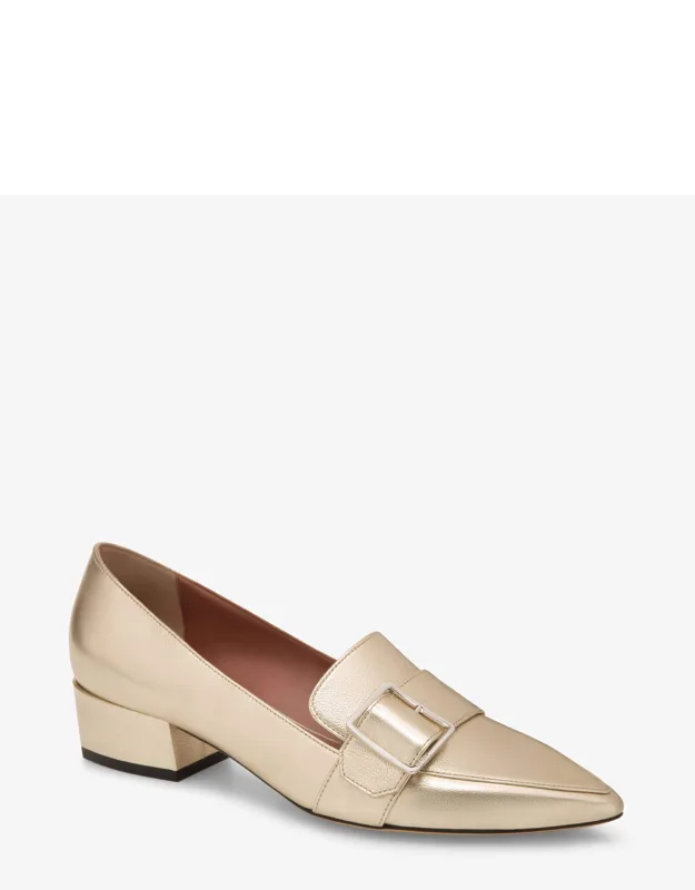 Harumi Leather Buckle Mule