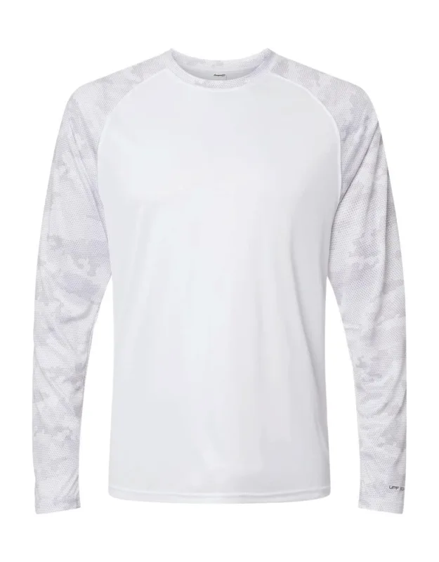 Cayman Performance Camo Colorblocked Long Sleeve T-shirt