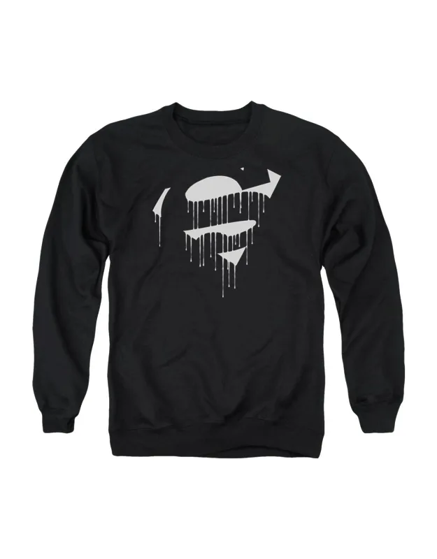 Superman Dripping Shield Crewneck Sweatshirt